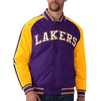 Men's G-III Sports by Carl Banks Purple Los Angeles Lakers Varsity Full-Snap - Jacket