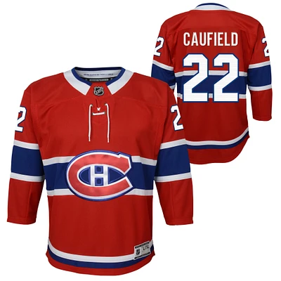 Youth Cole Caufield Red Montreal Canadiens Home Premier Player - Jersey