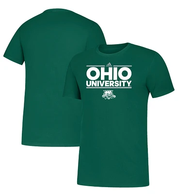 Men's adidas Green Ohio Bobcats Amplifier T-Shirt