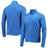 Men's Nike Royal Florida Gators Primary Logo Pacer Performance Quarter-Zip Top