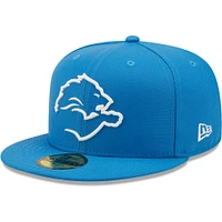 Men's New Era Blue Detroit Lions Elemental 59FIFTY Fitted Hat