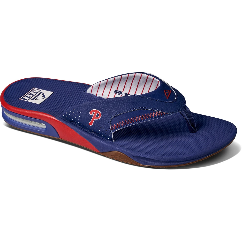 Men's REEF Philadelphia Phillies Fanning Bottle Opener Sandals