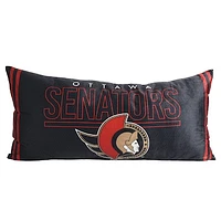 Ottawa Senators Black Team Logo 18'' x 36'' Body Pillow