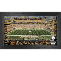 Highland Mint Pittsburgh Steelers 12" x 20" Facsimile Signature Gridiron Collection - Framed Photo