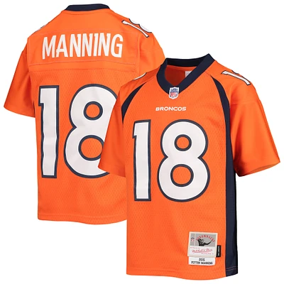 Youth Mitchell & Ness Peyton Manning Orange Denver Broncos 2015 Retired Player Legacy Jersey