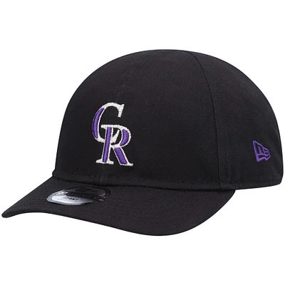 Newborn & Infant New Era Black Colorado Rockies My First 9TWENTY Stretch Fit Hat