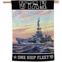 WinCraft Utah Utes 28" x 40" Military Appreciation Single-Sided Vertical Banner