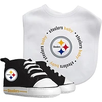 Infant Pittsburgh Steelers Team - Bib & Sneakers Set