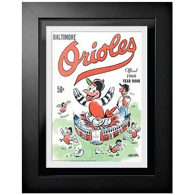 Baltimore Orioles 1960 Vintage 12'' x 16'' Framed Program Cover