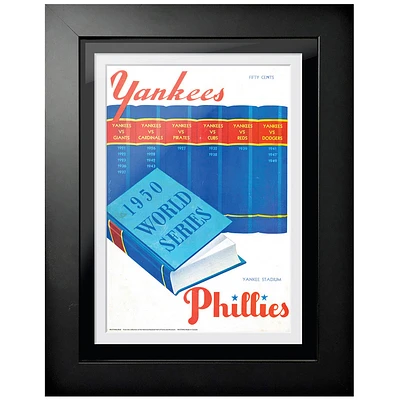 New York Yankees vs. Philadelphia Phillies 1950 World Series Vintage 12'' x 16'' Framed Program Cover