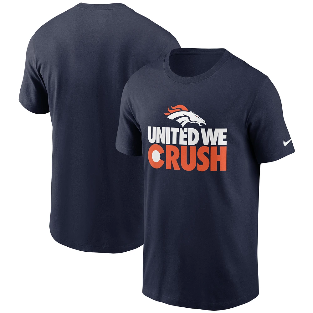 Men's Nike Navy Denver Broncos Hometown Collection Crush T-Shirt