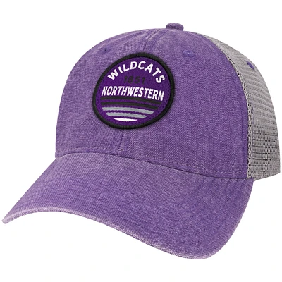 Men's Purple Northwestern Wildcats Sunset Dashboard Trucker Snapback Hat