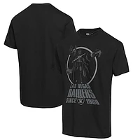 Men's Junk Food Black Las Vegas Raiders Disney Star Wars Darth Vader Title Crawl - T-Shirt