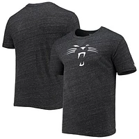 Men's New Era Black Carolina Panthers Alternative Logo Tri-Blend T-Shirt