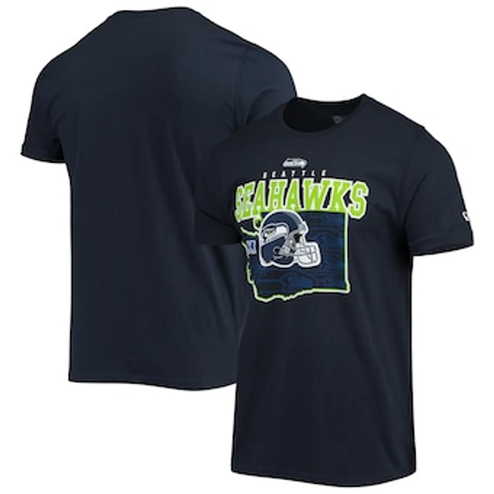 Men's New Era College Navy Seattle Seahawks Local Pack T-Shirt