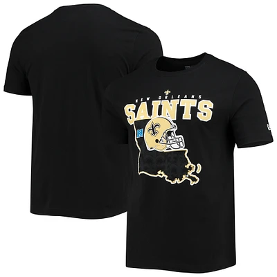 Men's New Era Black Orleans Saints Local Pack T-Shirt