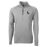 Men's Cutter & Buck Ole Miss Rebels Adapt Eco Knit Quarter-Zip Pullover Jacket
