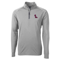 Men's Cutter & Buck Ole Miss Rebels Adapt Eco Knit Quarter-Zip Pullover Jacket