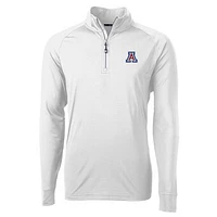 Men's Cutter & Buck Arizona Wildcats Adapt Eco Knit Quarter-Zip Pullover Jacket