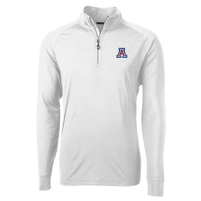 Men's Cutter & Buck Arizona Wildcats Adapt Eco Knit Quarter-Zip Pullover Jacket