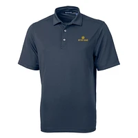 Men's Cutter & Buck Navy Notre Dame Fighting Irish Virtue Eco Pique Recycled Polo