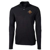 Men's Cutter & Buck Iowa State Cyclones Virtue Eco Pique Recycled Quarter-Zip Jacket