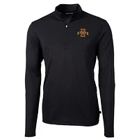 Men's Cutter & Buck Iowa State Cyclones Virtue Eco Pique Recycled Quarter-Zip Jacket