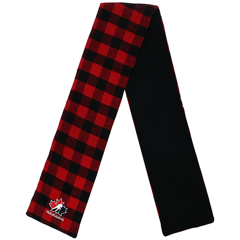 Red/Black Hockey Canada Buffalo Plaid Scarf