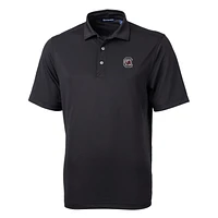 Men's Cutter & Buck Black South Carolina Gamecocks Big Tall Virtue Eco Pique Recycled Polo