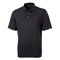 Men's Cutter & Buck Black Alabama Crimson Tide Big & Tall Virtue Eco Pique Recycled Polo
