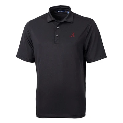 Men's Cutter & Buck Black Alabama Crimson Tide Big & Tall Virtue Eco Pique Recycled Polo