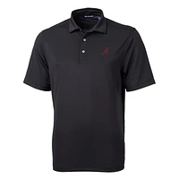 Men's Cutter & Buck Black Alabama Crimson Tide Big & Tall Virtue Eco Pique Recycled Polo