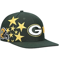 Men's Pro Standard Green Bay Packers Green Stars Snapback Hat