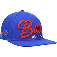 Men's Pro Standard Royal Buffalo Bills Script Wordmark Snapback Hat