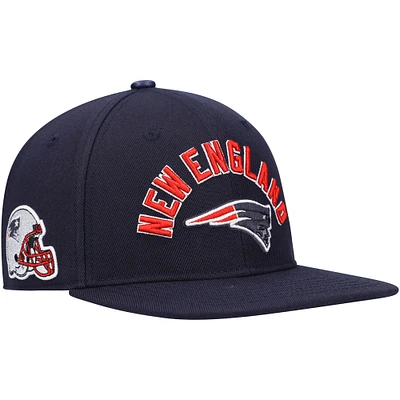 Men's Pro Standard Navy New England Patriots Stacked Snapback Hat