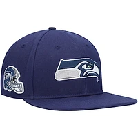 Men's Pro Standard College Navy Seattle Seahawks Logo II Snapback Hat