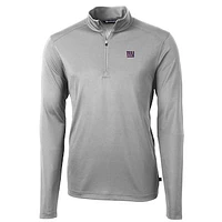 Men's Cutter & Buck New York Giants Virtue Eco Pique Recycled Quarter-Zip Pullover Jacket