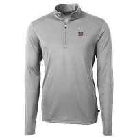 Men's Cutter & Buck New York Giants Virtue Eco Pique Recycled Quarter-Zip Pullover Jacket