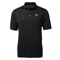 Men's Cutter & Buck Cincinnati Bengals Virtue Eco Pique Tile Print Polo