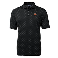 Men's Cutter & Buck Cincinnati Bengals Virtue Eco Pique Tile Print Polo