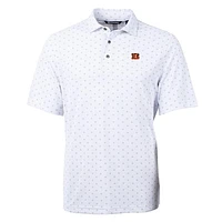 Men's Cutter & Buck Cincinnati Bengals Virtue Eco Pique Tile Print Polo