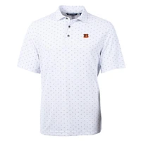 Men's Cutter & Buck Cincinnati Bengals Virtue Eco Pique Tile Print Polo