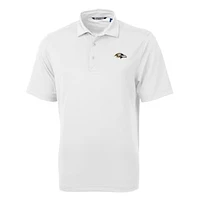 Men's Cutter & Buck White Baltimore Ravens Big & Tall Virtue Eco Pique Recycled Polo