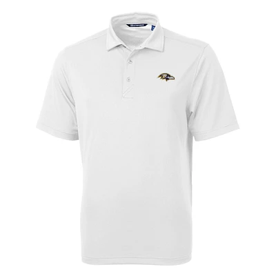 Men's Cutter & Buck White Baltimore Ravens Big & Tall Virtue Eco Pique Recycled Polo