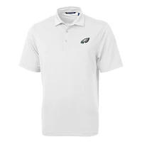 Men's Cutter & Buck White Philadelphia Eagles Big Tall Virtue Eco Pique Recycled Polo