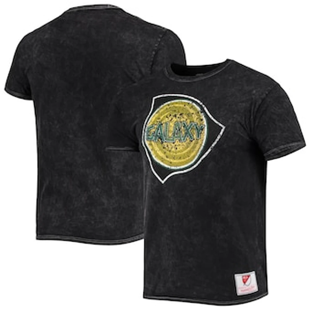 Men's Mitchell & Ness Black LA Galaxy Since '96 Mineral Wash T-Shirt