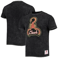 Men's Mitchell & Ness Black San Jose Clash Since '96 Mineral Wash T-Shirt