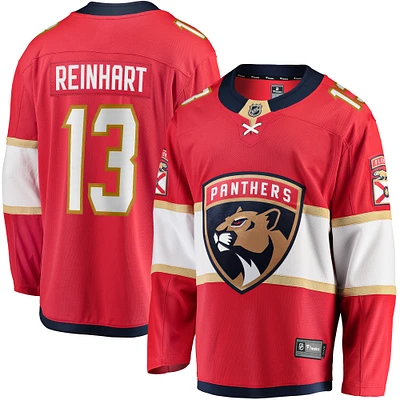 Men's Fanatics Sam Reinhart Red Florida Panthers Breakaway Player Jersey