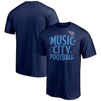 Men's Fanatics Navy Tennessee Titans Hometown Collection 1st Down T-Shirt