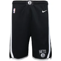 Youth Nike Black Brooklyn Nets Team Swingman Icon - Performance Shorts